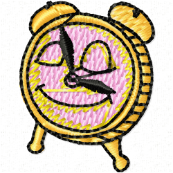 Clock Embroidery Design 10 Clock Embroidery Design 10